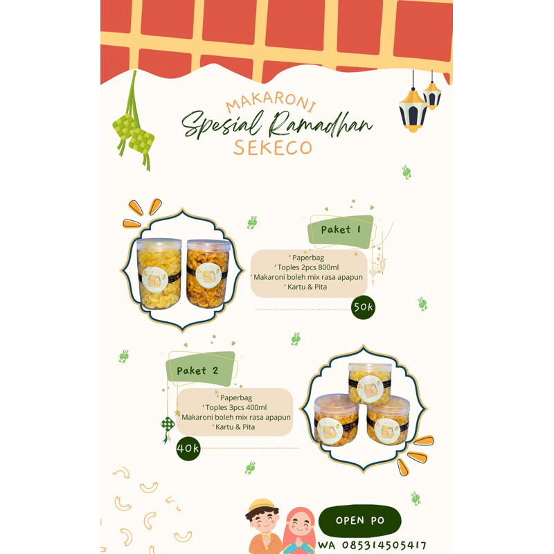Makaroni/ Makaroni kemasan / Makaroni original daun jeruk/ Makaroni Pedas daun jeruk/ Makaroni Sebla