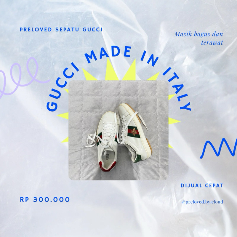 PRELOVED - SEPATU GUC*I MADE IN ITALY