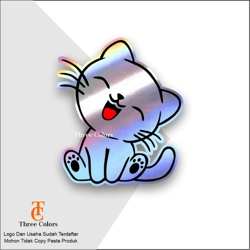 #75, stiker kucing, kucing, stiker kucing lucu, hp, motor