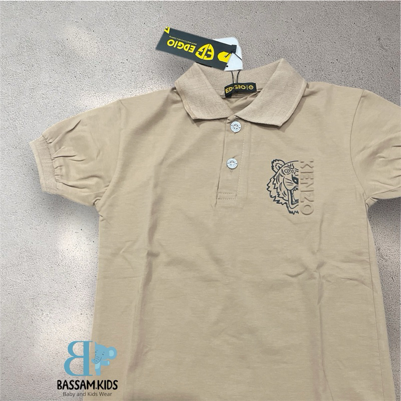 Atasan Kaos Kerah Edgio Emboss Kenzo