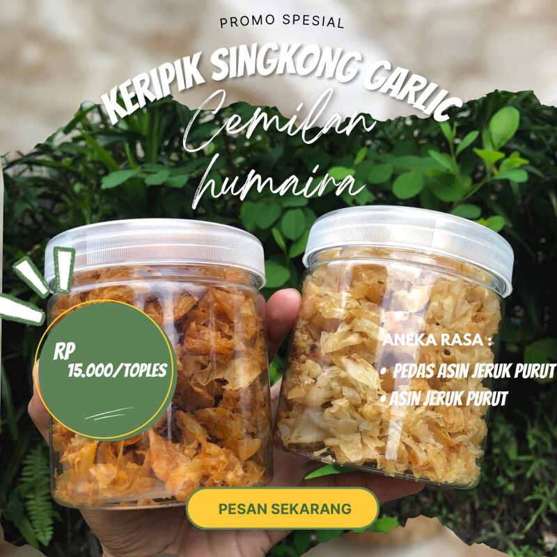 

Keripik singkong garlic || Cemilan Humaira