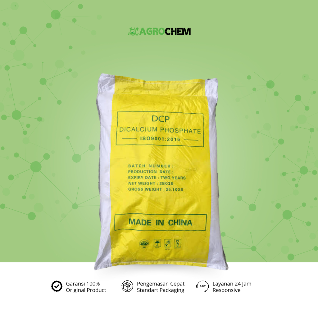 DCP Dicalcium Phosphate Granule 1kg Mineral Makro Kalsium Fosfat Hewan Ternak & Tanaman