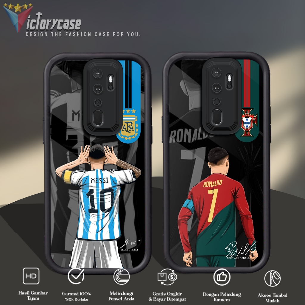 Case Premium Compatible For OPPO A5 A9 2020 Motif [ P.BOLA ] Casing Softcase Glossy Anti Jamur