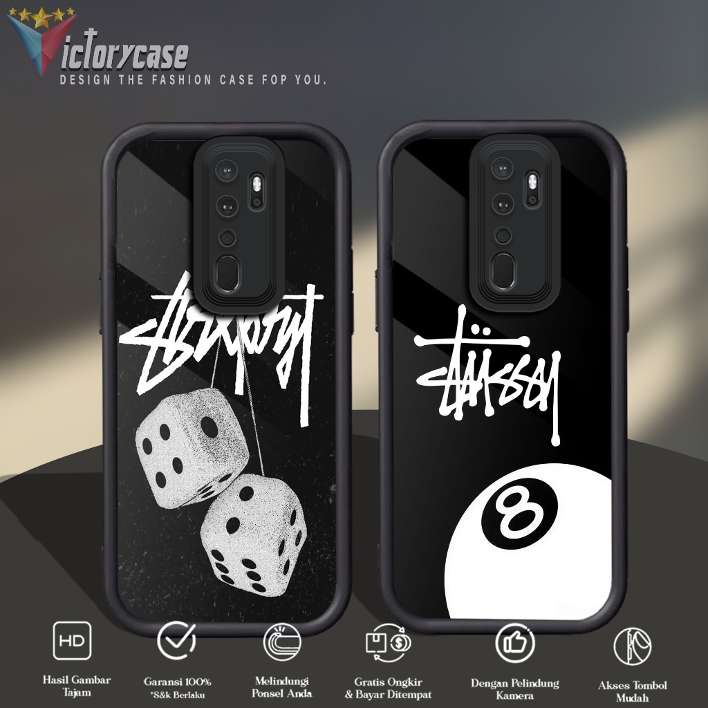 Case Premium Compatible For OPPO A5 A9 2020 Motif [ GRFT ] Casing Softcase Glossy Anti Jamur