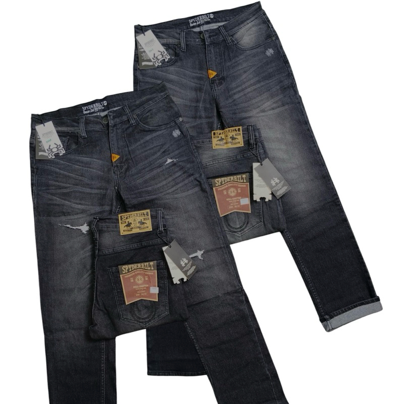 celana Jeans panjang jombo 33/38 spyderbilt/ jeans streat