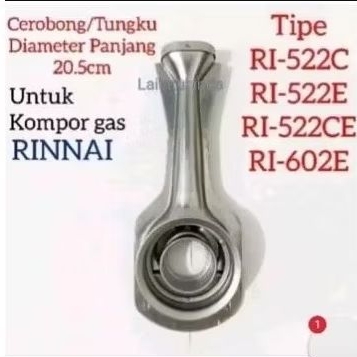 CEROBONG Rinnai kecil stenlis UNTUK  Burner kecil  KOMPOR Gas  RINNAi