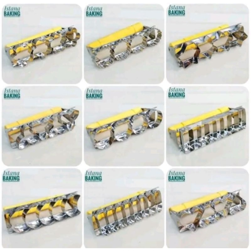 Cetakan Kue Kering Cookies Bentuk Bulat Cutter Circle Gagang