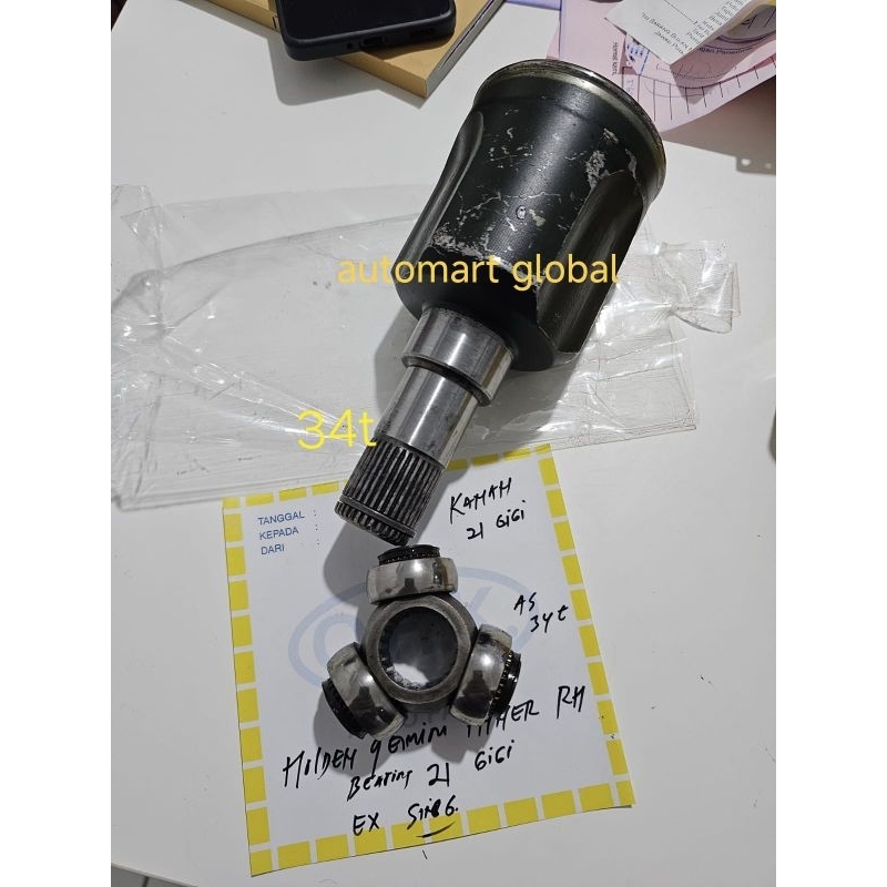 CV joint dalam kanan Holden Gemini copotan gigi 21 CV joint luar Holden Gemini 22t
