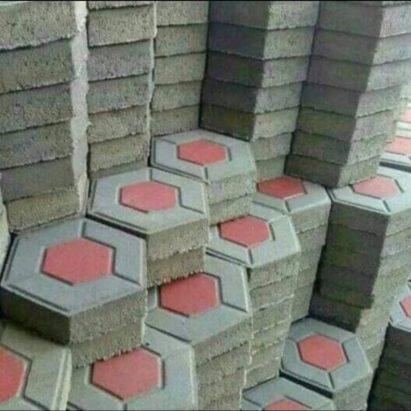 Paving Block Segi 6 Antik / Konblok Segi 6 Antik