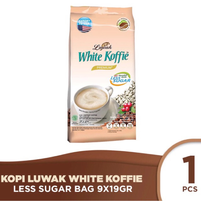 

LUWAK WHITE KOFFIE LESS SUGAR