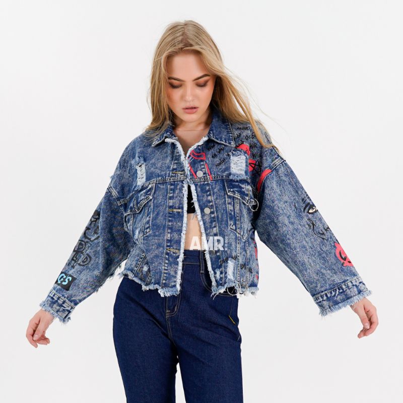 POUCE 296 - JACKET JEANS OVERLOAD TOXIC produk asli Amr