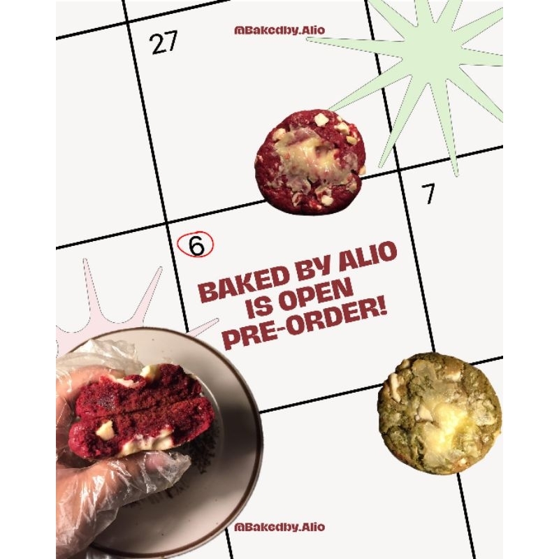 

[PRE-ORDER] SOFT COOKIES MADE BY BAKEDBY.ALIO