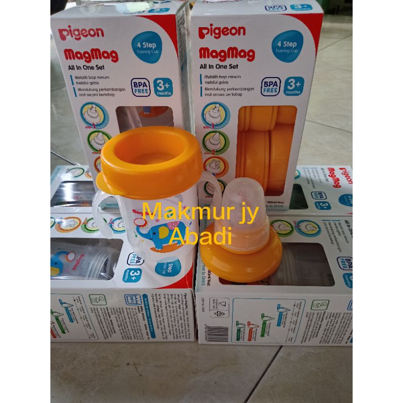 Botol Pigeon MagMag step 1 + cover Pigeon MagMag step 4.