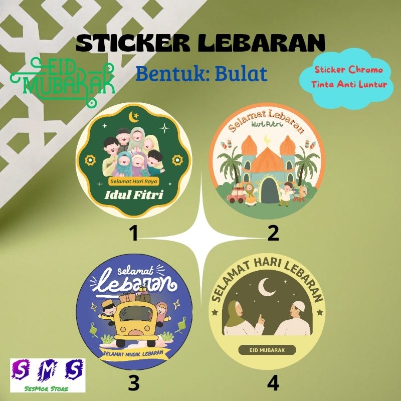 

STIKER LABEL TOPLES/HAMPERS LEBARAN