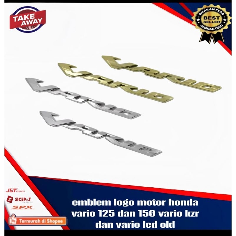 Emblem logo motor honda vario 125 dan 150 vario kzr dan vario led old