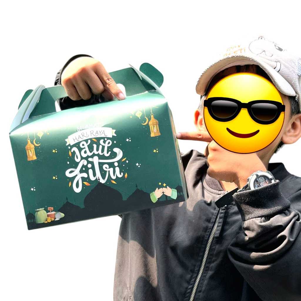 

(isi 6 ) Gable Box Kotak Hampers Lebaran Idul Fitri / Souvenir Lebaran / Kotak Hampers Hari Raya / Paper Bag Hari Raya