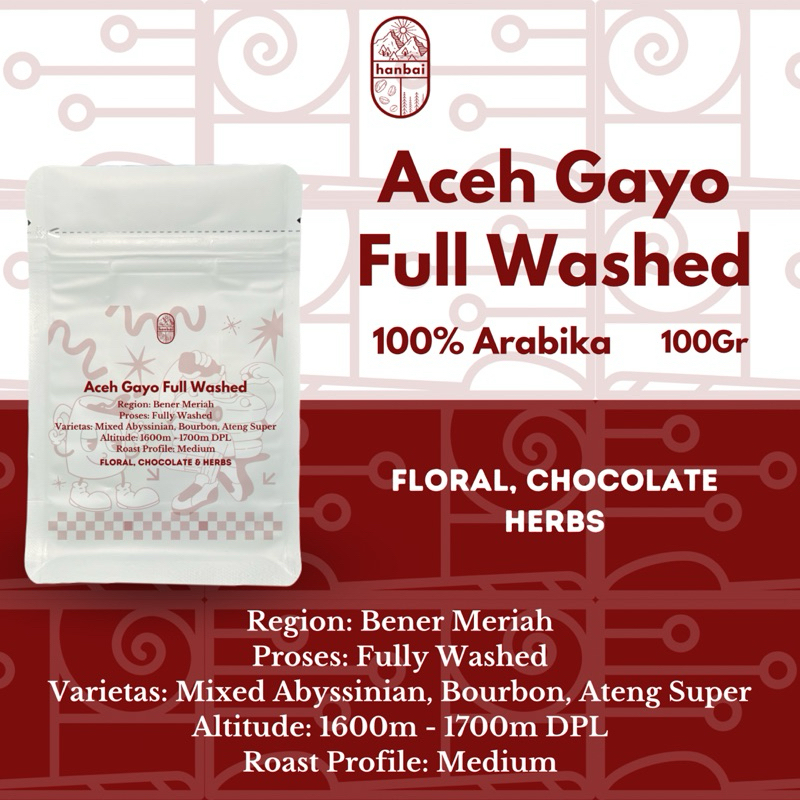 

BIJI KOPI ARABIKA ACEH GAYO FULL WASHED (100Gr)