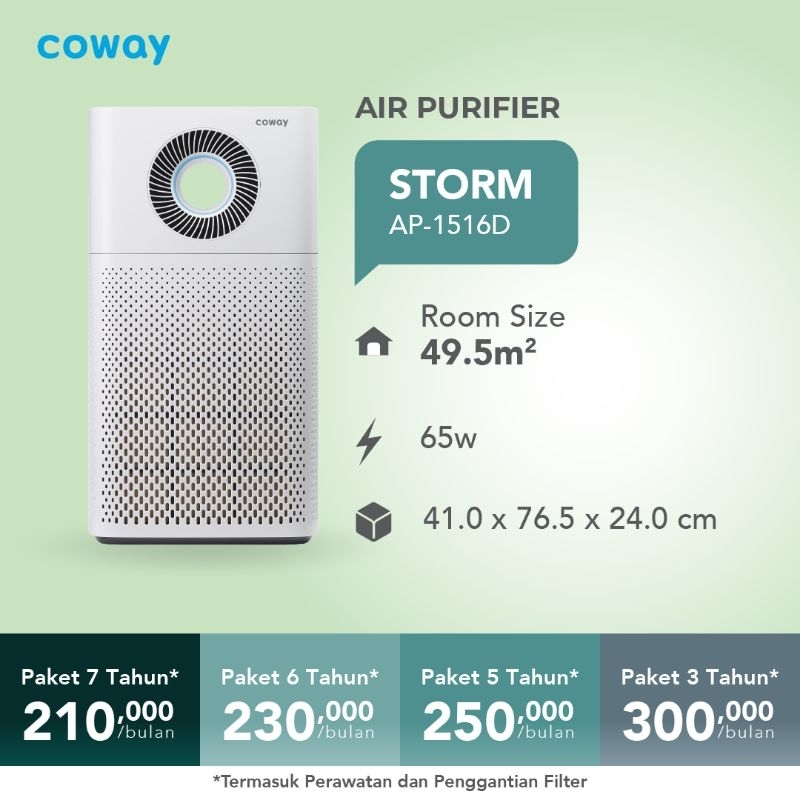 Coway Air Purifier STORM AP-1516D