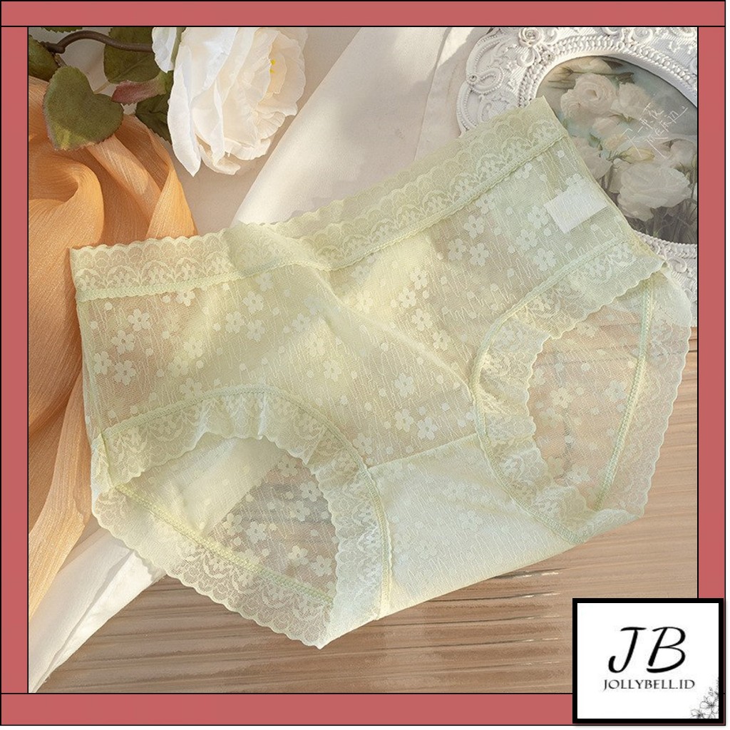 •Jollybell.id•Celana Dalam CD1907 Wanita Renda Transparan Bahan Lace Seamles Underwear CD Sempak Kor