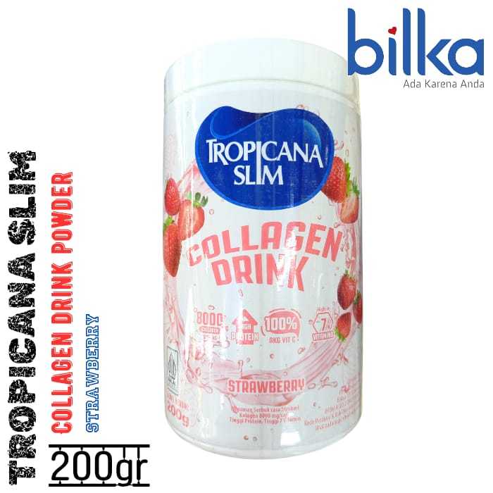 

TROPICANA SLIM Collagen Drink Bubuk Strawberry 200gr