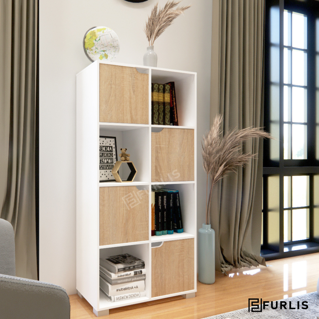 Rak Buku Tutup / Rak Serbaguna / Rak Buku / Rak Kantor / Rak Ruang Kerja / Rak Kayu Minimalis / Rak 