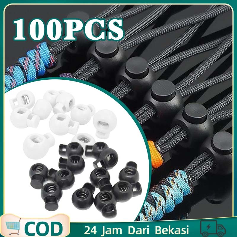 Stopper Tali Celana Isi 100 Stopper Besar Stopper Ujung Tali Stoper Ujung Tali Kur