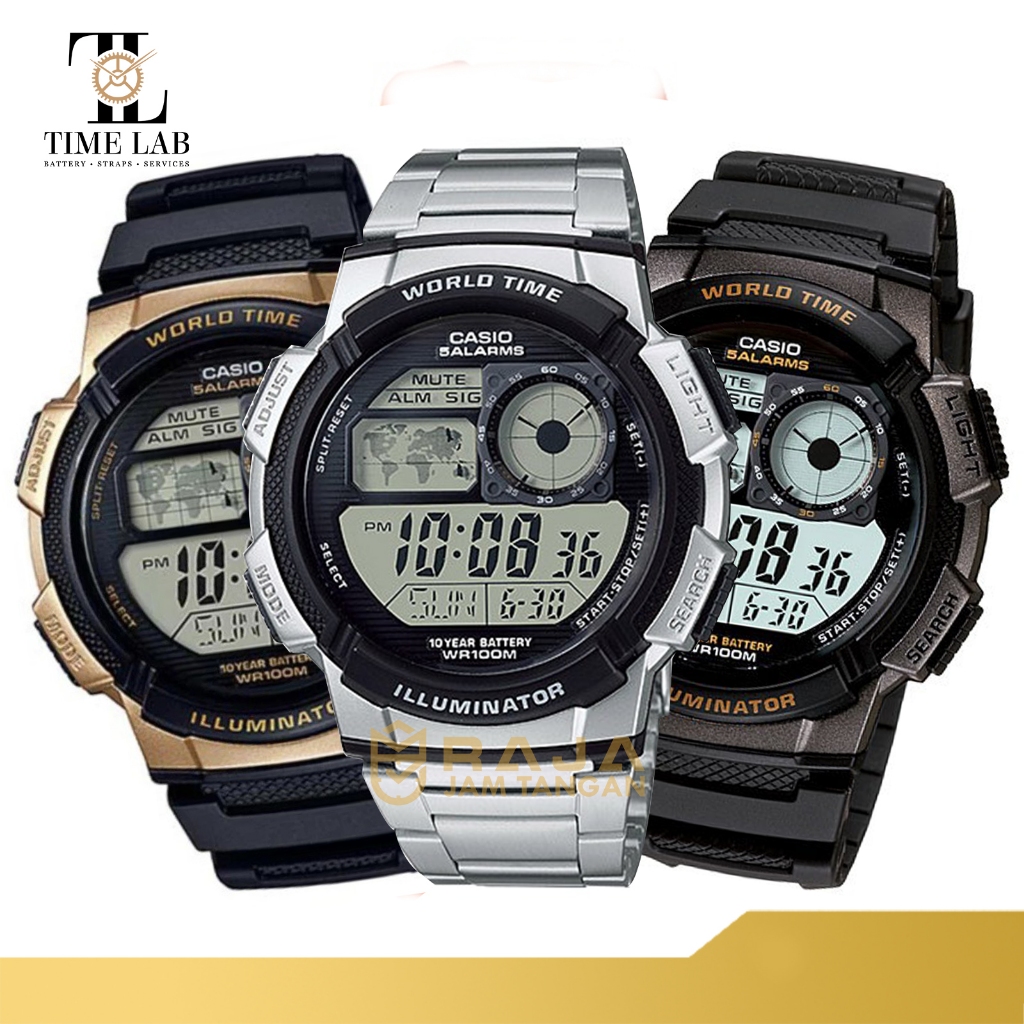 JAM TANGAN PRIA CASIO DIGITAL ORIGINAL AE-1000W / AE 1000 W / AE 1000W MURAH