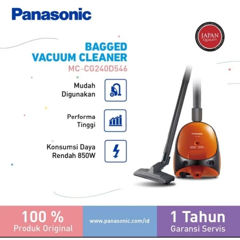 KRISBOW PENGHISAP DEBU KERING / VACUUM CLEANER SI237e / Panasonic MC-CG240D546 Bagged Vacuum Cleaner