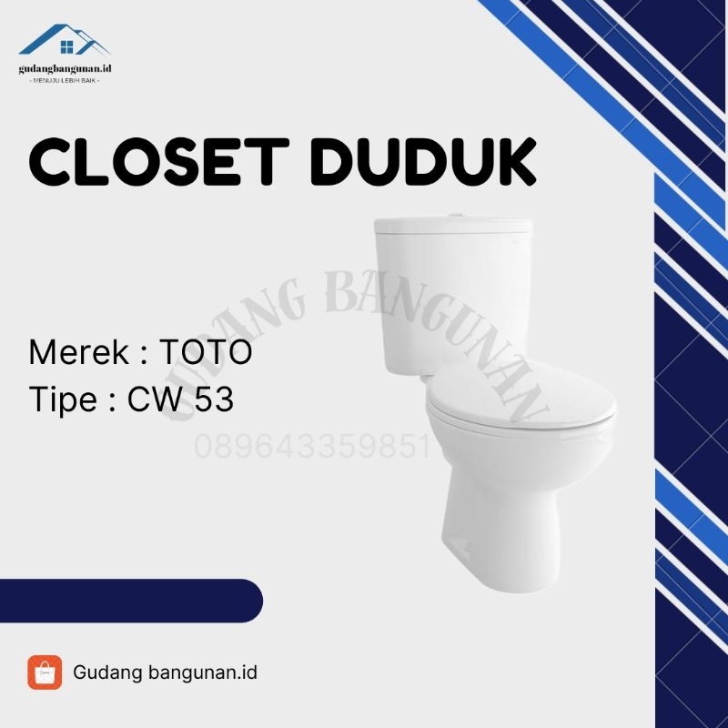 CLOSET DUDUK TABUNG TOTO CW53