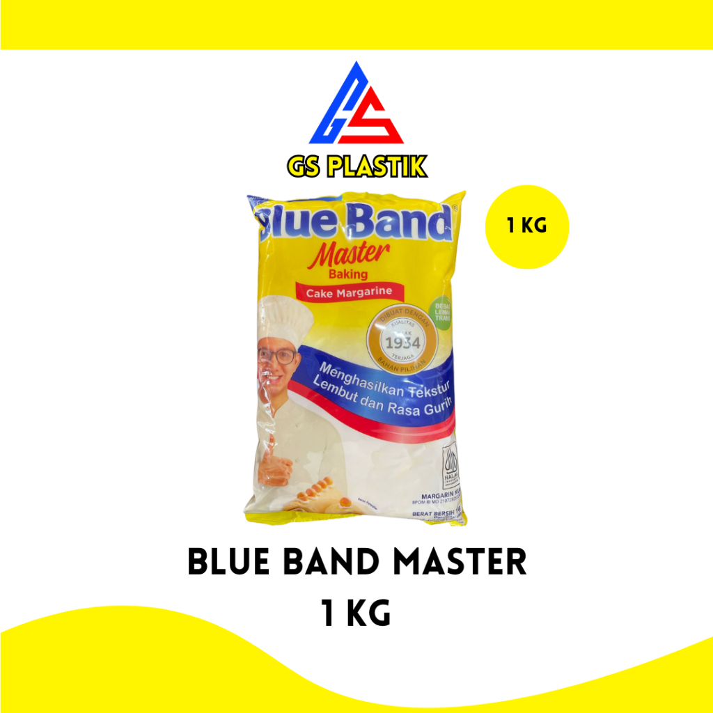

Blue Band Master 1 kg Cake Margarine Mentega Kue