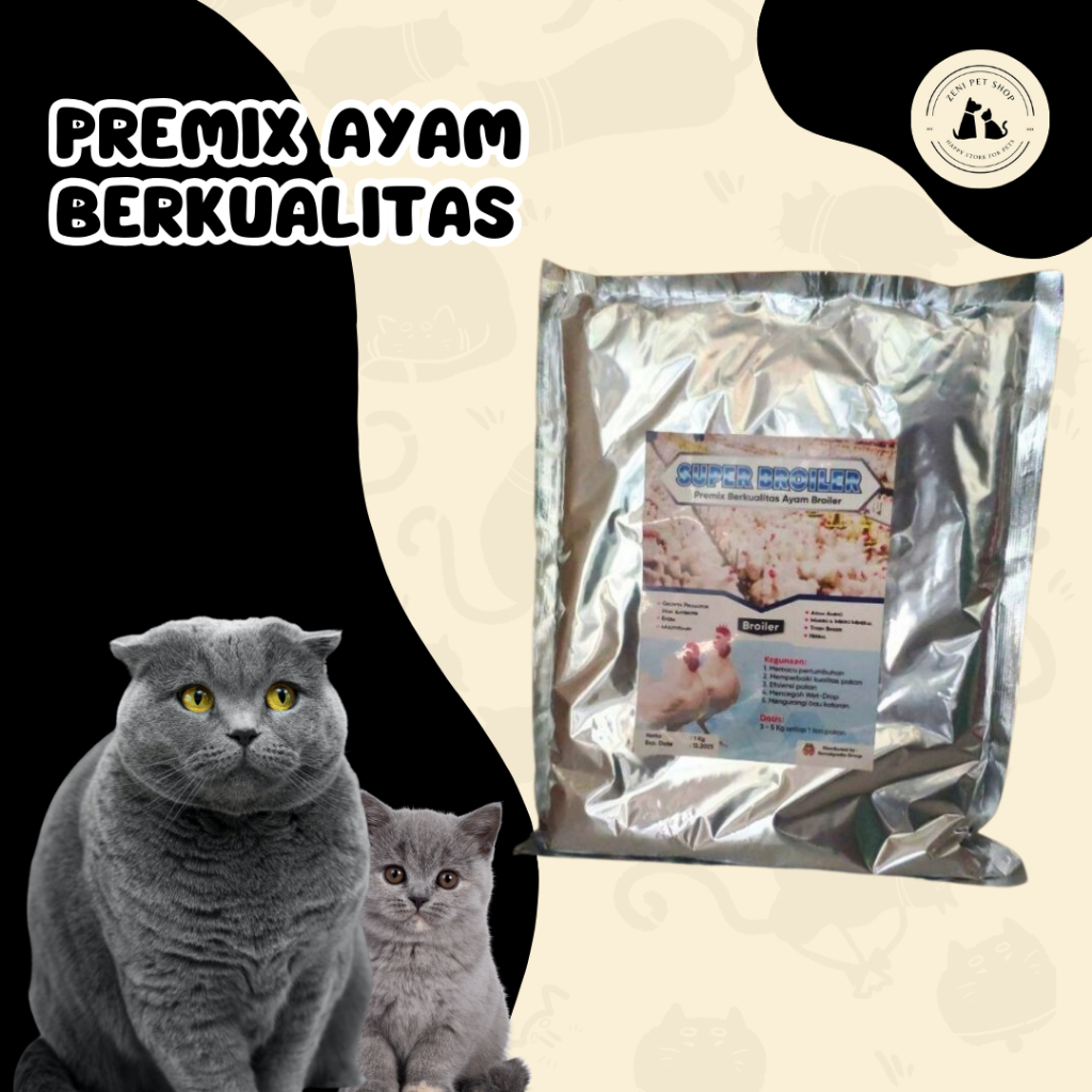 Super Broiler 1 Kg - PREMIX AYAM BROILER - Suplemen Ayam Broiler