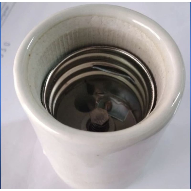 FITTING LAMPU KERAMIK E40 FITTING DUDUKAN PORCELAIN Fitting E-40 Tahan Panas