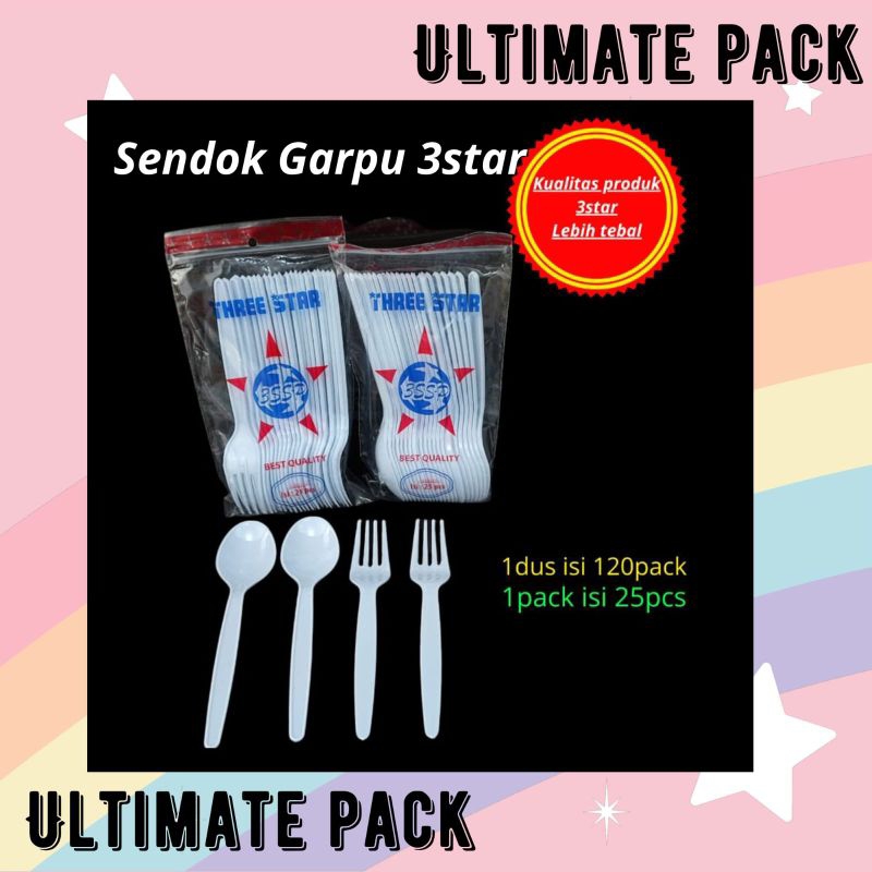Sendok Garpu Makan Plastik Sendok Garpu Plastik Tebal