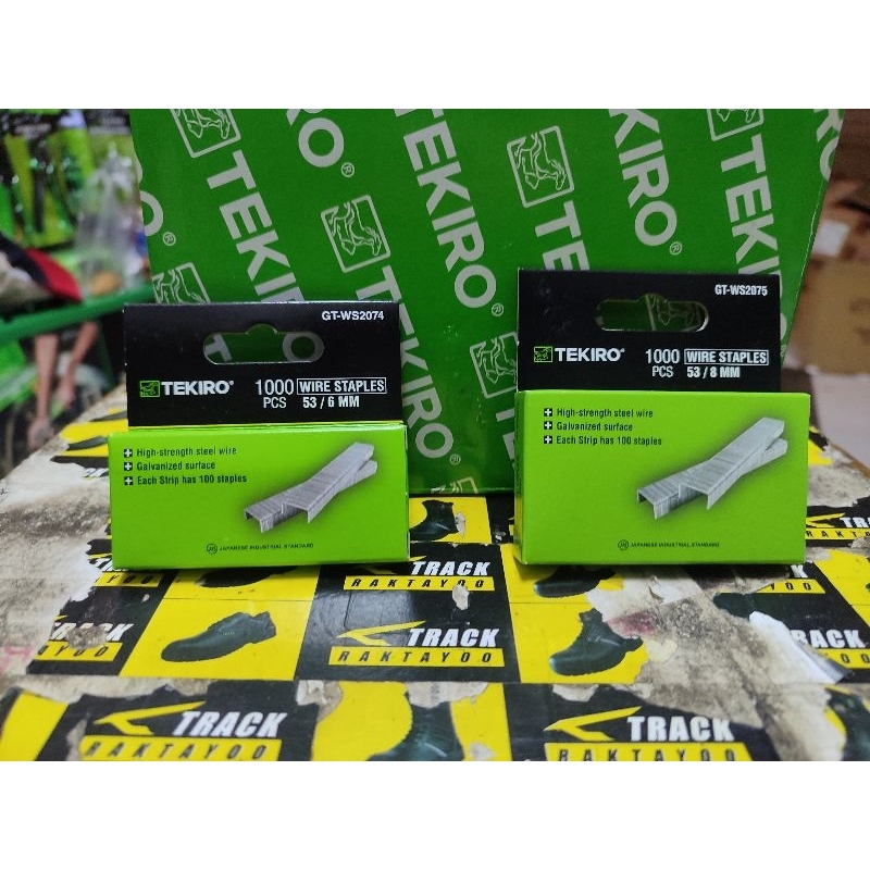 

Tekiro isi staples tembakan type 53 / ukuran 6 & 8