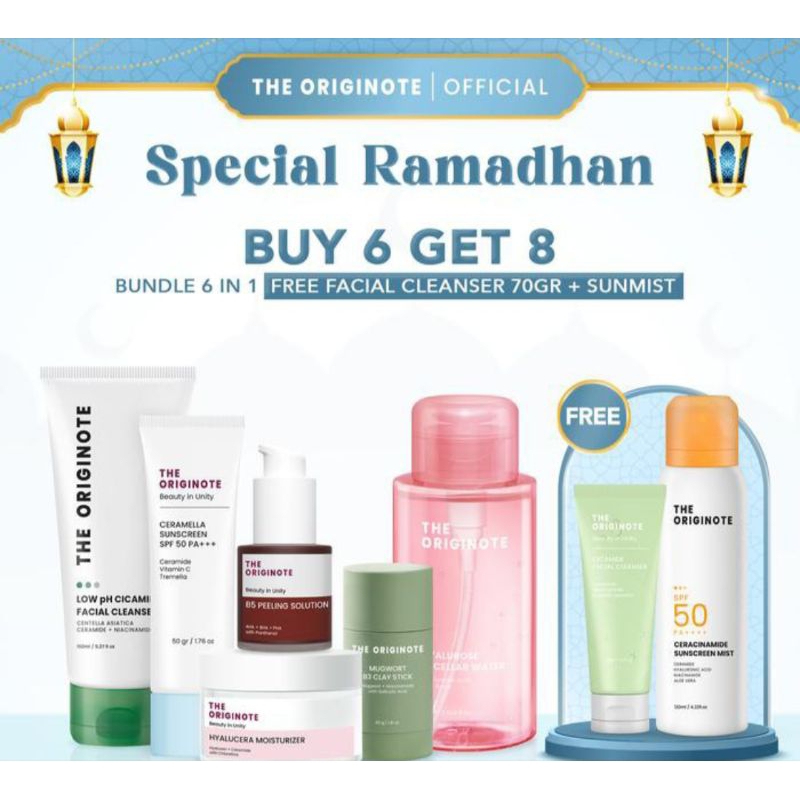 [free facial cleanser 70gr + sunmist] Bundle 6in1 Clay Stick The Originote-paket skincare- BRIGHTENI