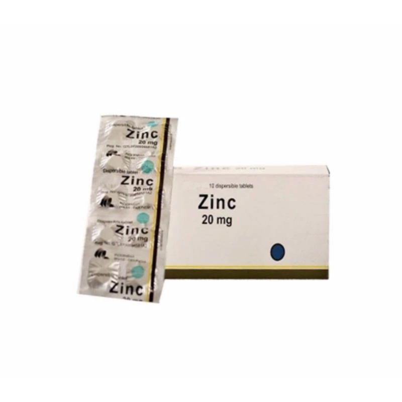 Zinc 20 mg strip 10 tablet ( memenuhi kebutuhan zinc dan obat diare )