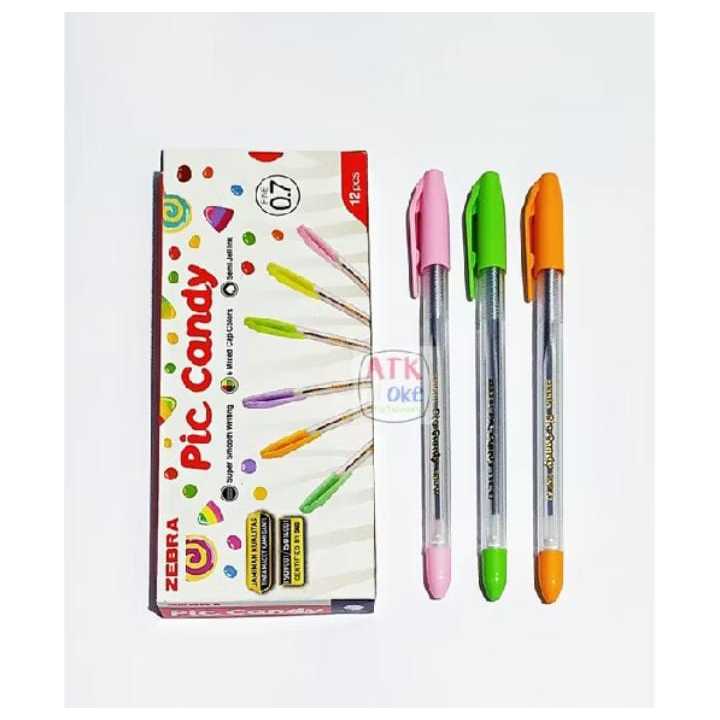 

Zebra Pulpen Pic Candy Black 0.7mm 1Pcs/1Biji