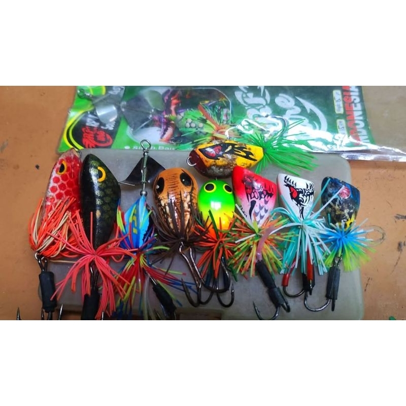 10 lure casting slater,jf,jaws borongan