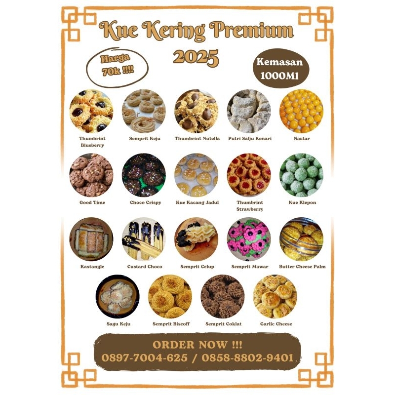 

Paket Hampers Kue kering ukuran toples 1000ml & paket hampers