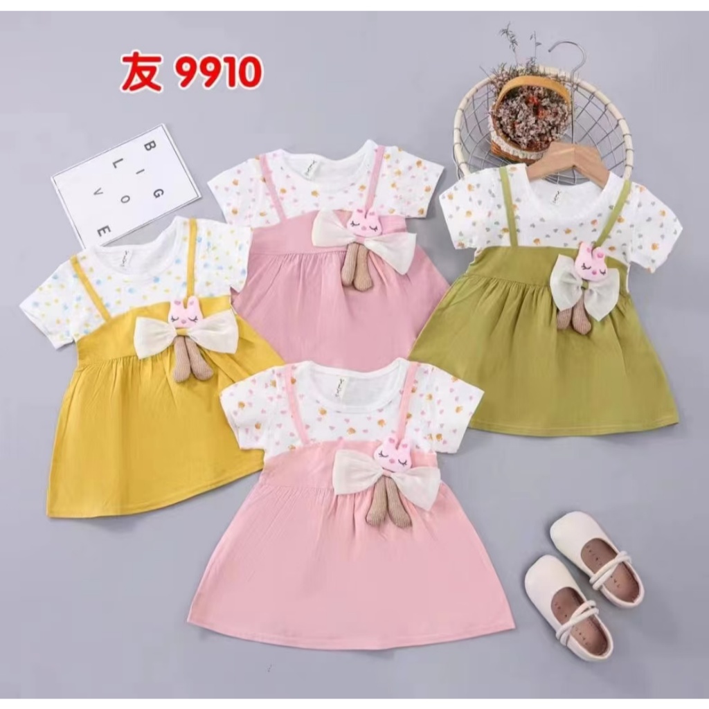 MILLI Wayne Kelinci Dress Baby Import Dress Anak Import Baju Bayi Tulle Baju Pesta Baby Makassar