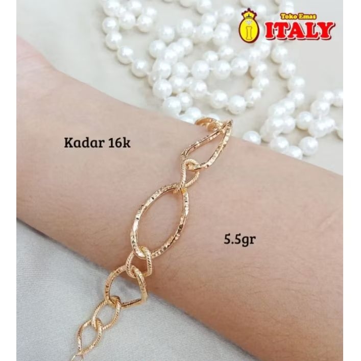 gelang emas tua variasi rantai