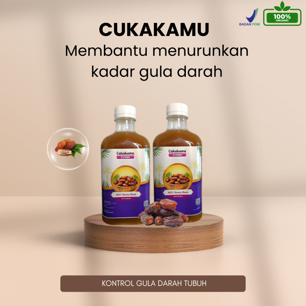 

CUKAKAMU Cuka Kurma Menurunkan Kadar Gula Darah pada Tubuh - 1 Botol