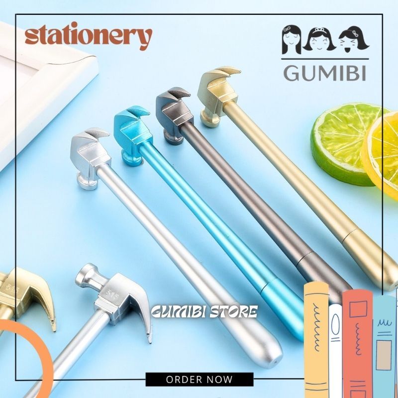 

PULPEN PALU PAKU PENA BOLPEN GEL BENTUK PALU PULPEN UNIK MODEL PALU PAKU LUCU TERMURAH