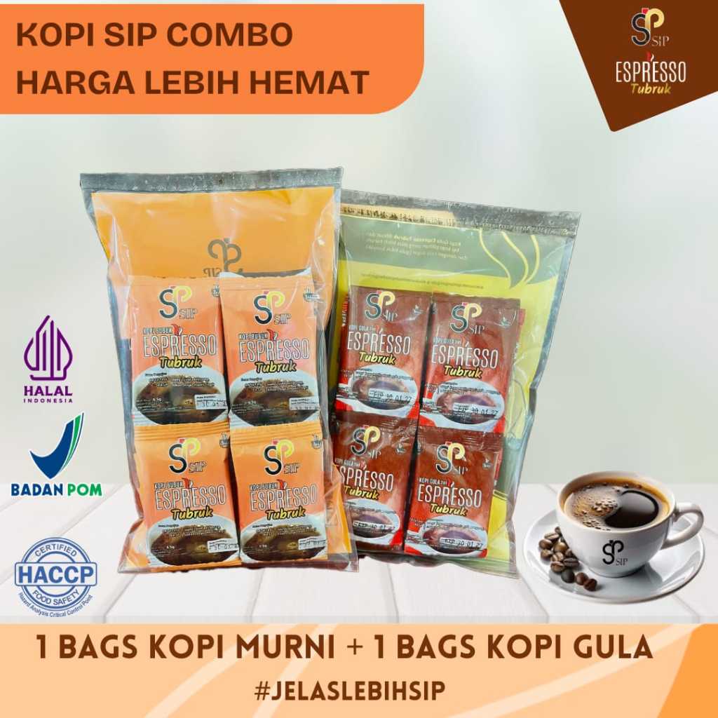 

Bundling Kopi Espresso Tubruk 1 bags & Kopi Espresso tubruk 2in1 1 bags