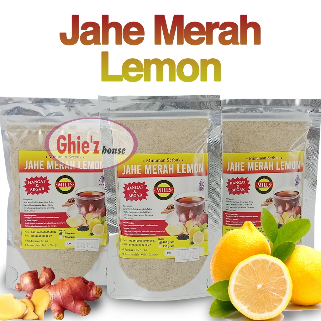

Jahe Merah Lemon 100g | Minuman Kesehatan | Minuman Herbal Alami | Jahe Bubuk | Lemon Bubuk