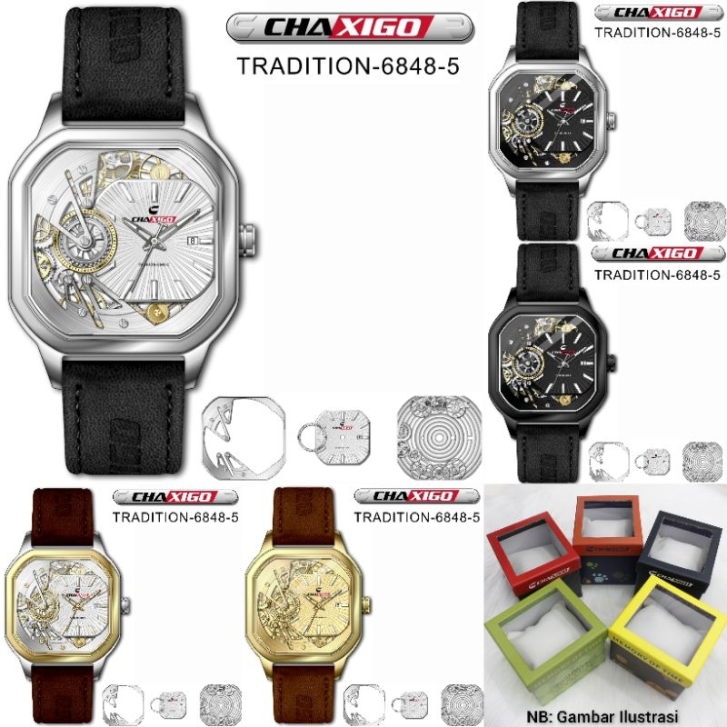 Jam Tangan Pria Chaxigo Tradition 6848-5 Original