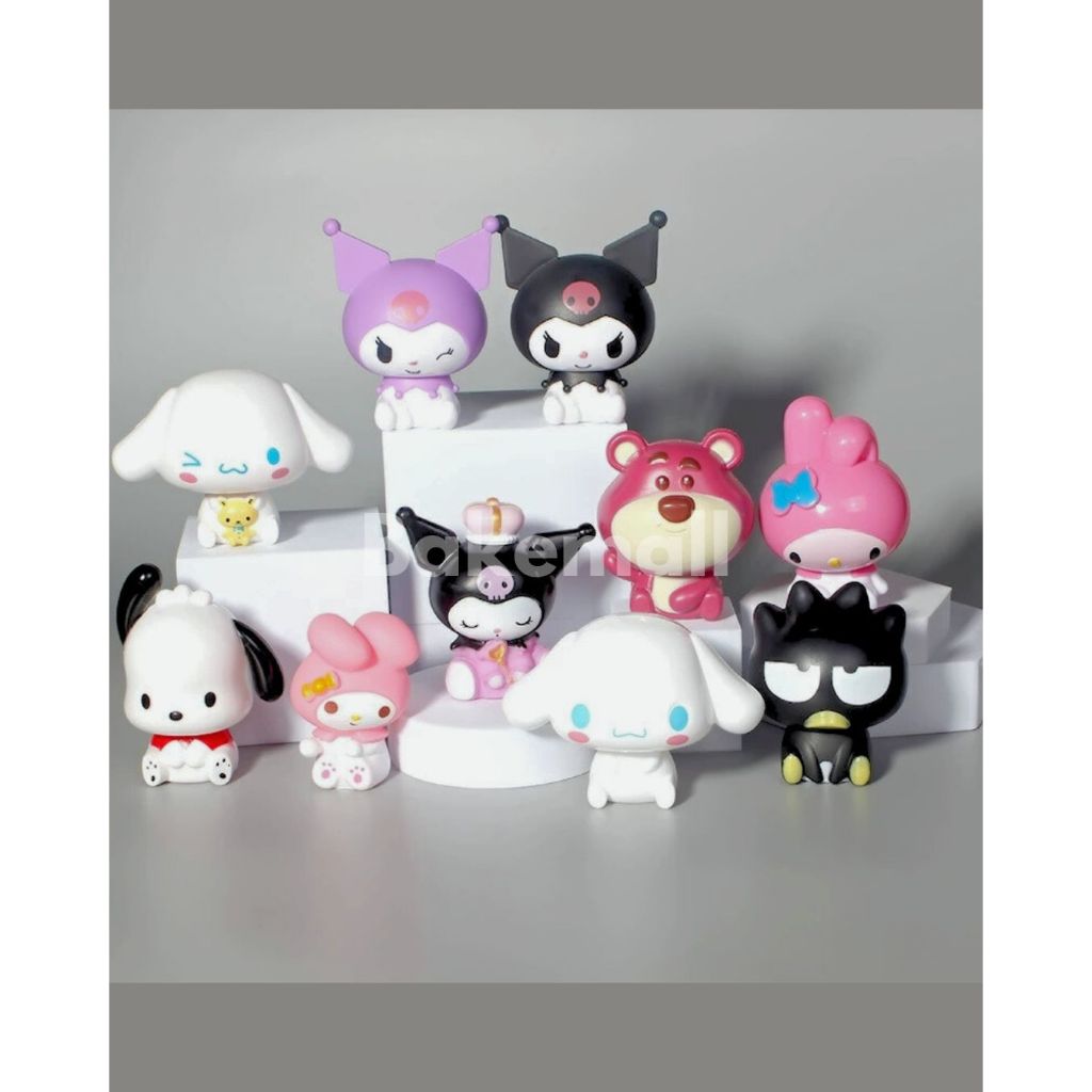 

[1 pc] Toper cake kue plastik Hiasan kue sanrio kuromi, melody, cinamorol, badtz maru, pochacco