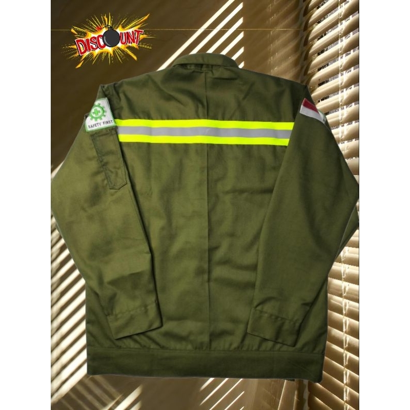 MURAH - wearpack atasan kerja safety proyek/bengkel/las/welder/mekanik/pertambangan/stm murah