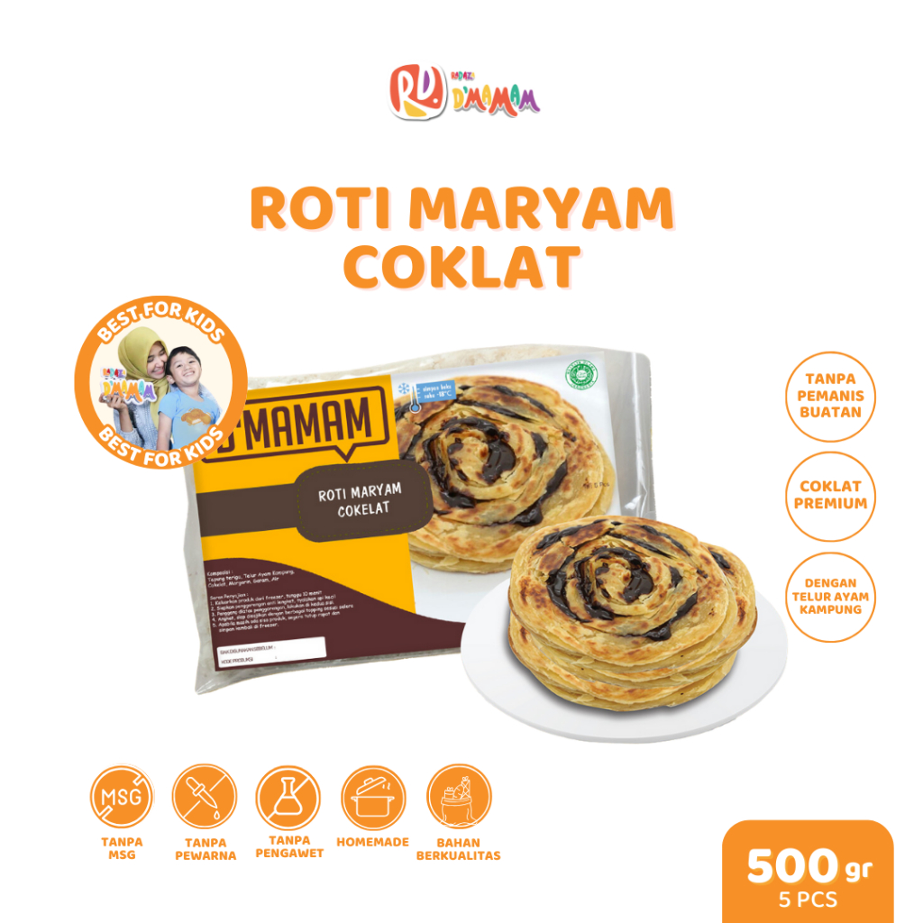 

D'MAMAM Roti Maryam Coklat 500g / Homemade / BPOM & HALAL