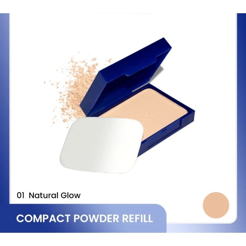 Refill Inez Bedak Padat REFILL CCP Compact Powder NATURAL GLOW IVORY GLOW Isi Ulang Ori Bpom